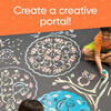 ChalkScapes Mandalas Sidewalk Stencils Chalk Art Kit - Sea Scenes - Bubbles/Chalk - 2