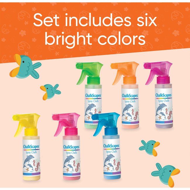 ChalkScapes Spray Chalks, Set of Six - Bubbles/Chalk - 3