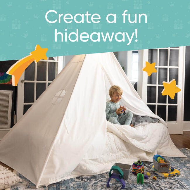 Cabin Dreams Bed Tent - Creamy White - Activity Gyms - 2