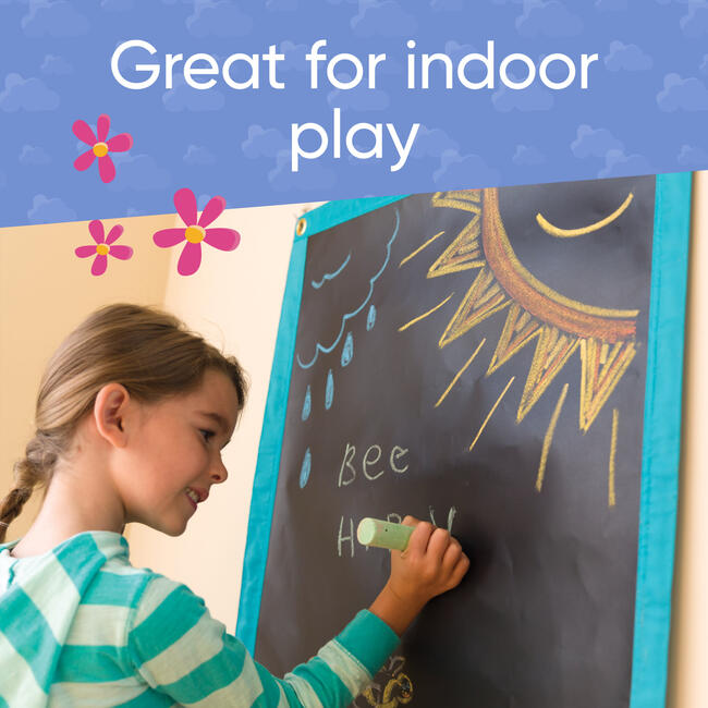 ChalkScapes Roll-Up Chalk Mat With 5 Jumbo Chalks - Activity Gyms - 4