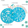 ChalkScapes Mandalas Sidewalk Stencils Chalk Art Kit - Sea Scenes - Bubbles/Chalk - 3