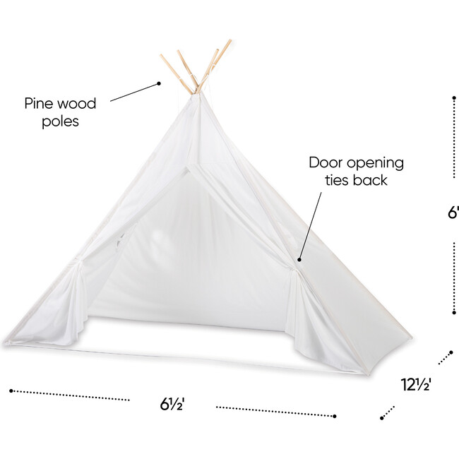 Cabin Dreams Bed Tent - Creamy White - Activity Gyms - 3