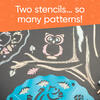 ChalkScapes Mandalas Sidewalk Stencils Chalk Art Kit - Sea Scenes - Bubbles/Chalk - 4