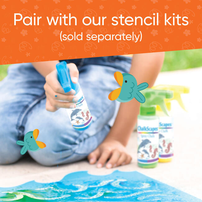 ChalkScapes Spray Chalks, Set of Six - Bubbles/Chalk - 5