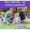 ChalkScapes Mandalas Sidewalk Stencils Chalk Art Kit - Butterfly - Bubbles/Chalk - 4