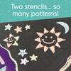 ChalkScapes Mandalas Sidewalk Stencils Chalk Art Kit - Stars and Geometry - Bubbles/Chalk - 4