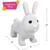 Bouncy Inflatable Animal Jump-Along - Grey Bunny - Outdoor Games - 4