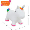 Bouncy Inflatable Animal Jump-Along - Unicorn - Outdoor Games - 4