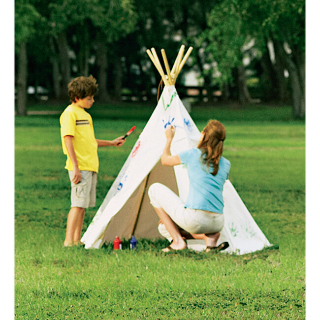 7-Foot Cotton Canvas Indoor and Outdoor Tent - Playhouses - 3