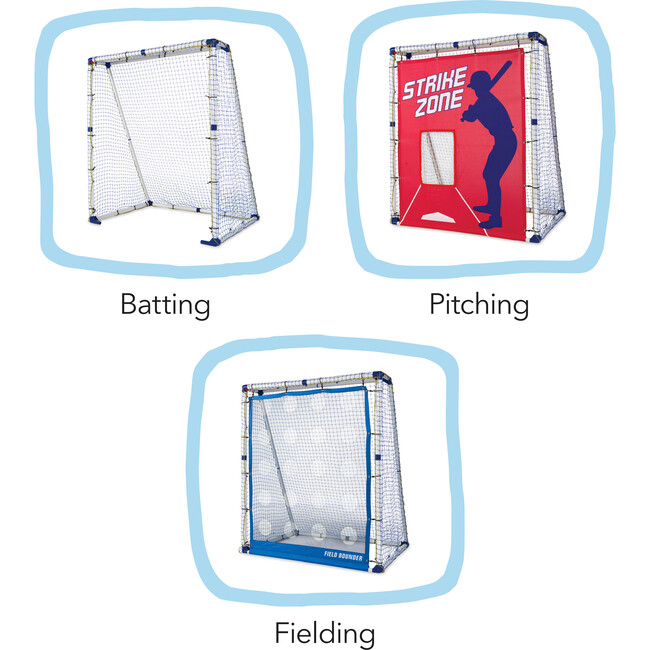 All Star 3-in-1 Baseball Trainer - Outdoor Games - 6