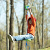100-Foot Green Galvanized Steel Backyard Zipline Kit - Activity Gyms - 2
