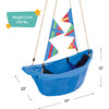 47-Inch Regatta Boat Swing - Blue - Activity Gyms - 4