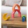 5-Piece Wooden Stackable Nesting Blocks Play Set - Bright Cottage - Blocks - 4