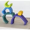 5-Piece Wooden Stackable Nesting Blocks Play Set - Mountain - Blocks - 5