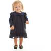 Starry Elegance Holiday Dress, Navy - Dresses - 2