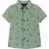 Short Sleeve Knit Buttondown Shirt - Button Downs - 1 - thumbnail