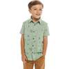 Short Sleeve Knit Buttondown Shirt - Button Downs - 2