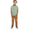 Short Sleeve Knit Buttondown Shirt - Button Downs - 3