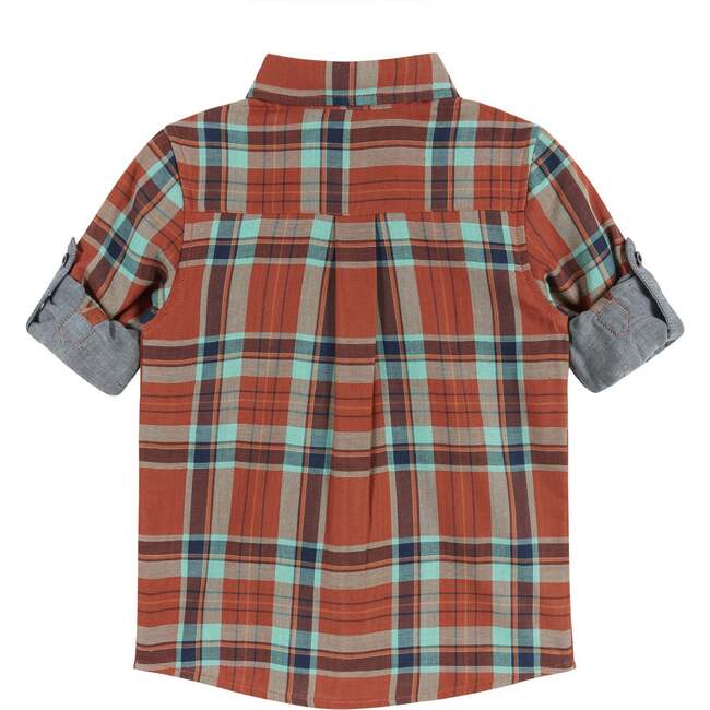 Rust Plaid Two-Faced Buttondown - Button Downs - 4