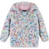 Plush Pull Over Hoodie, White & Multicolor Confetti - Sweatshirts - 1 - thumbnail