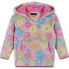 Plush Floral Pull Over Hoodie - Sweatshirts - 1 - thumbnail