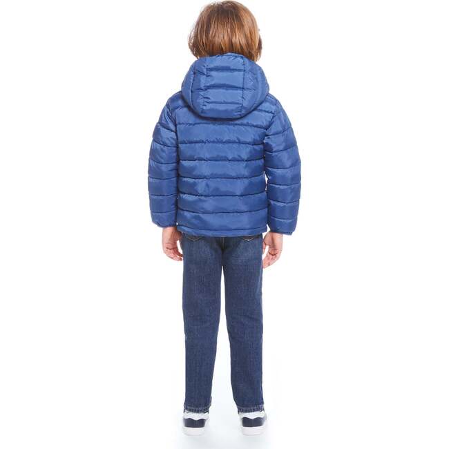 Reversible Midnight Blue & Dino Puffer Jacket - Jackets - 4