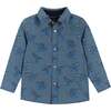 Skateboarding Dino Chambray Buttondown Set - Mixed Apparel Set - 5