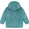 Reversible Aqua Monsters Puffer Jacket - Jackets - 4