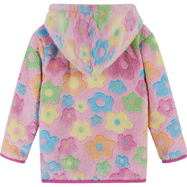Plush Floral Pull Over Hoodie