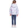 Reversible Hearts Puffer Jacket, Aqua & Pink - Jackets - 5