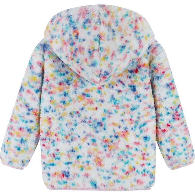 Plush Pull Over Hoodie, White & Multicolor Confetti - Sweatshirts - 2