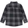 Plaid Flannel Buttondown Shirt, Blue & Brown - Button Downs - 2