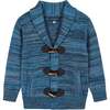 Multi Colored Marled Toggle Cardigan - Sweaters - 1 - thumbnail