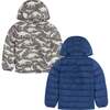 Reversible Midnight Blue & Dino Puffer Jacket - Jackets - 6