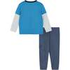 Racecar Long Sleeve Two-Fer Tee Set - T-Shirts - 6