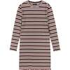 Lurex Stripe Rib Knit Dress - Dresses - 2