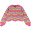Wavy Chenille Hem Sweater - Sweaters - 1 - thumbnail