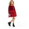 Velvet Tiered Dress - Dresses - 1 - thumbnail