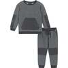 Washed Charcoal Sweatshirt Set - Mixed Apparel Set - 1 - thumbnail
