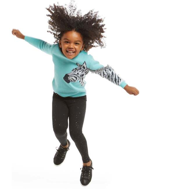Zebra Fringe Sweater & Legging Set - Mixed Apparel Set - 2