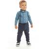 Infant Teal Suspender Shirtzie Set - Mixed Apparel Set - 2