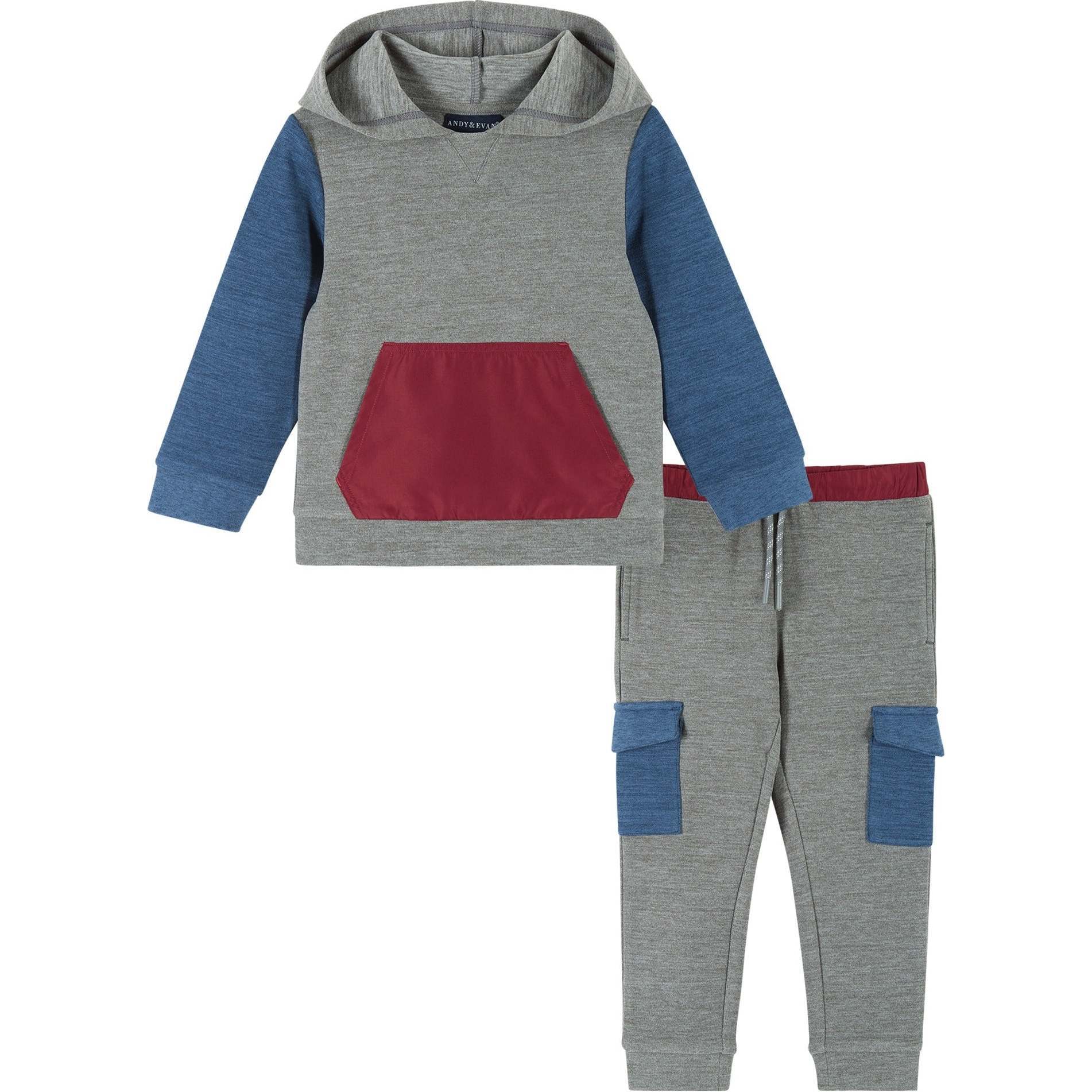 Ultra-Soft Colorblocked Hoodie Set, Infant - Mixed Apparel Set - 1