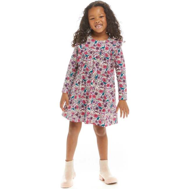Multicolor Dino Print Dress - Dresses - 7