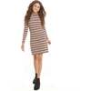 Lurex Stripe Rib Knit Dress - Dresses - 4