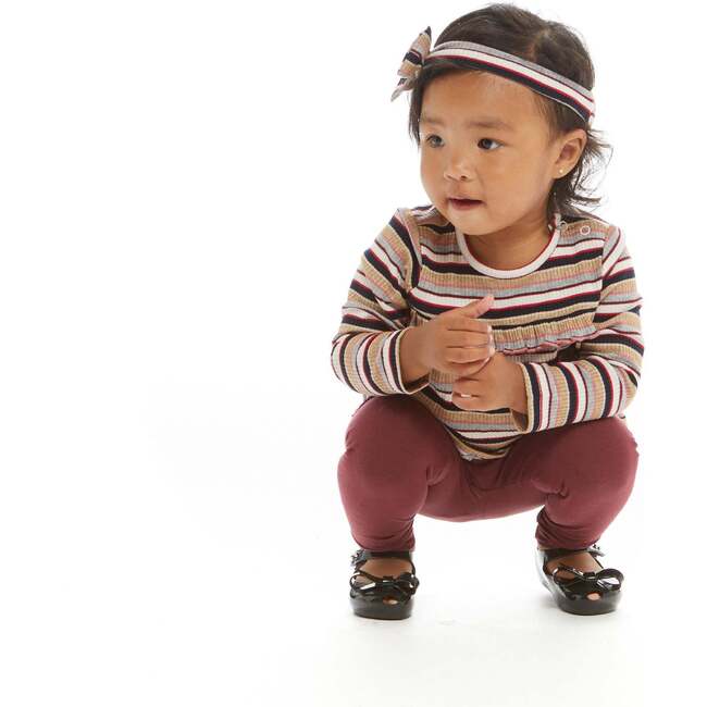 Infant Striped Dress & Headband Set - Mixed Apparel Set - 3