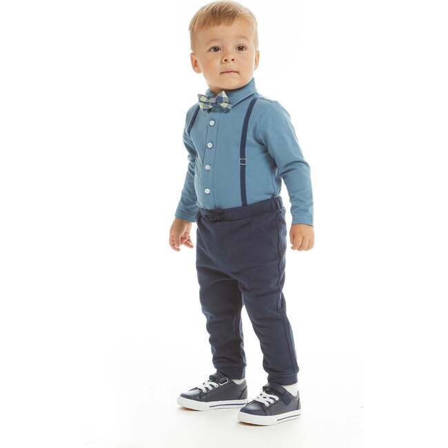 Infant Teal Suspender Shirtzie Set - Mixed Apparel Set - 3