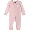 Infant Waffle Heart Romper W/Headband Set - Rompers - 4 - thumbnail