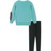 Zebra Fringe Sweater & Legging Set - Mixed Apparel Set - 4
