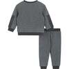 Infant Washed Charcoal Sweat Set - Mixed Apparel Set - 4