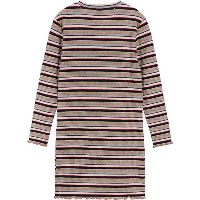 Lurex Stripe Rib Knit Dress - Dresses - 6